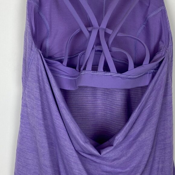 Lululemon Moment To Movement 2-In-1 Tank Light Strappy Purple Lilac, Size 4 - Picture 9 of 11